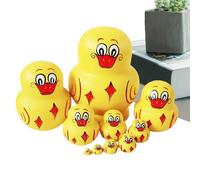 Poupées imbriquées pour | Jouet en bois à empiler avec motifs animaux, jouet culturel Matriochka russe éducatif, pour , filles, collectionneurs, amateurs d'art, décoration