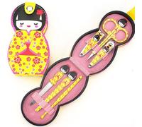 Poupées Japonais33 - Kit De Voyage Pour Manucure Et Pédicure, 6 Pièce/Ensemble Ciseaux À Ongles, Poupée Russe, Coupe-Ongles, Soins, Toilettage, Portable