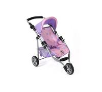 Bayer-Chic Poussette Lola pour poupées jusqu'à environ 50 cm – Jogging – Petits cœurs violets