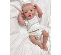 Poupées loniennes Reborn 17 Pouces réaliste Nouveau-né Corps Doux posable Corps Complet en Vinyle Fille comme Un bébé réaliste avec kit d'alimentation pour Enfants (Fille)