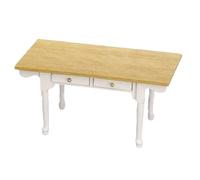 Poupées Maison Blanc Chêne Ferme Table Rustique Cuisine Salle à Manger Meubles