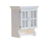 Poupées Maison Blanc Médecine Armoire Serviette Rail Miniature 1:12 Bain Meuble
