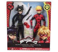 Poupées mannequin Poupéflekta 26 cm - Mister Bug et Lady Noir - Bandai - Miraculous Ladybug