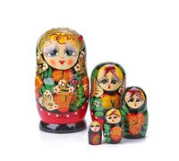 Poupées Matryoshka En Bois Pour Garçons Et Filles, 8 Styles, Jouets De Nidification Russes, Meilleurs V¿Ux Pour Enfants, Cadeau De Noël Et Nouvel An, Artisanat Fait À La Main