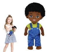 Poupées Noires - Jolie Afro caucasienne en Peluche, décoration de Bureau réaliste pour canapé, Bureau, lit, Noire Afro, garçon et Fille, en Peluche de Style hawaïen, Berceau pour