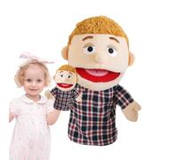 Poupées pour , poupées en peluche grand-père, raconter des histoires, jeu de rôle imaginatif, jouet éducatif pour d'âge préscolaire, marionnettes familiales en peluche pour
