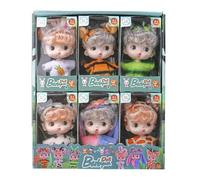 Poupées pour tout-petits : jeu complet pour petits amateurs de jeux | Fabriqué à partir de matériaux sûrs, idéal pour les activités de jeux de rôle et les histoires imaginaires, comprend plusieurs