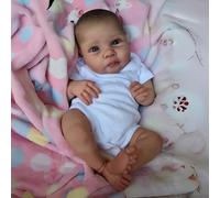 Poupées Reborn Bébé Poupee Reborn Réaliste Nouveau-né Faite à La Main Bébé Poupée Corps en Tissu Doux Poupées Réincarnées Ressemble au Toucher à Une Vraie Poupée 20 Pouces
