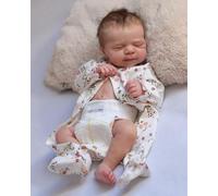 Poupées Reborn Bébé Poupee Reborn Réaliste Nouveau-né Faite à La Main Bébé Poupée Corps en Vinyle Souple Lavable Poupées Réincarnées Ressemble au Toucher à Une Vraie Poupée 20 Pouces