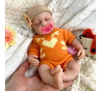 Poupées Reborn de 12 Pouces, Jumelles en Silicone Platine intégral, Bouche Ouverte pour l'alimentation, anatomiquement correctes pour Les Tout-Petits. (Girl*1)