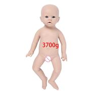 Poupées Reborn en silicone, non peintes DIY brutes, nouveau-nés réalistes, filles 48cm (19 pouces)