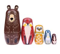 Poupées Russes Matriochki En Tilleul, Création Traditionnelle Russe, Ours, Style Ethnique, Bricolage, Idées De Cadeau,