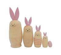 Poupées russes, poupées russes, poupées russes, jouets de nidification, lapin mignon, jouets empilables, cadeaux de Pâques, enfants