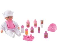 Poupées World Petit Trésor Bébé Fille Poupée Rose Réaliste De Beaucoup Accessoir