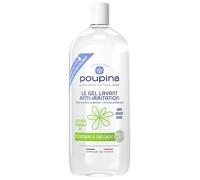 Poupina le Gel Lavant Bébé Anti-Irritation - Sans Sulfate ni Savon - Hypoallergénique - Hamamélis - Corps Cheveux Visage - 97% d'Ing