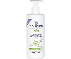 POUPINA - Le Liniment bébé 2en1 anti-irritation certifié bio - Recette Oléo-Calcaire - Nettoyant + Lotion barrière - 100% d'ingrédients d'Origine Naturelle - Vegan - Fabriqué en France - 750 mL