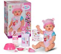 Poupon - BABY BORN - Emma - 10 fonctions - 10 accessoires - Sans piles - 43cm - Dès 3 ans