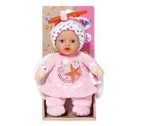 Poupon - BABY BORN - Poupon Ange - 18cm - Hochet intégré - Tout doux - Lavable - Dès la naissance - Bleu OU Rose