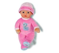 BABY born – Poupée Sleepy Pink 30 cm, corps rose en tissu, bonnet fixe, hochet intégré