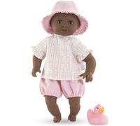 Poupon Bébé Bain Alyzée "Tulipes" Rose
