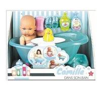 Poupon Bébé Camille Dans Son Bain - Partner Multicolore