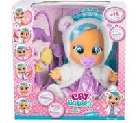 CRY BABIES Dressy Kristal Est Malade, Poupée Interactive qui Pleure Vraiment, avec de Vrais Cheveux et des Vêtements pour l'Habiller, Jouet Cadeau pour Jouer au Docteur avec le Kit Docteur
