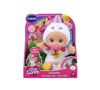 VTECH - Little Love - Paillette Licorne Arc-En-Ciel - Poupée Interactive