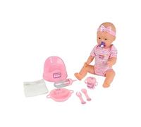 Poupon NEW BORN BABY 43cm Boit et Fait Pipi Accessoires Inclus Rose G