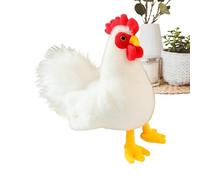 Poupon Poulet en Peluche - Jouets en Forme de Poulet Réalistes et ,Poupées en Peluche Animalière et Décorations pour la Maison | pour Adultes Salon Chambre Canapé Voyage Cadeau Fête Saint-Nicolas