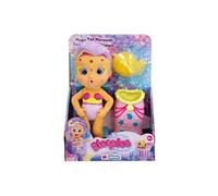 IMC Toys Poupée sirène Bloopies Audrey – Queue amovible, spray d'eau et bulles – Dès 2 ans