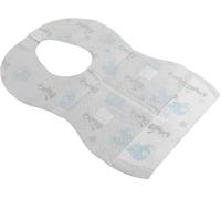 POUPY Bavoirs jetables pour enfants, imperméables et absorbants, hygiéniques et pratiques, avec poche à nourriture et autocollants sur les bretelles