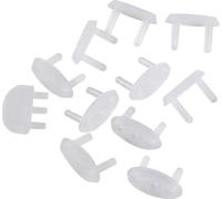 Poupy Couvercle de prise avec clé d'extraction pour enfants, sans BPA, adapté aux prises 10A, 16A et Schuko