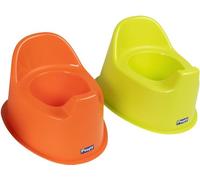 Poupy Nouveau pot anatomique pour enfants avec dossier et grande assise, base élargie pour une sécurité maximale.