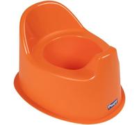 Poupy Pot Anatomique Orange pour enfants avec dossier et siège large, base élargie pour une sécurité maximale