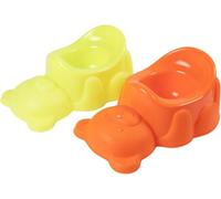 Poupy Pot pratique et agréable en forme d'ours pour jeunes enfants avec siège confortable et protection pratique pour éviter les éclaboussures.