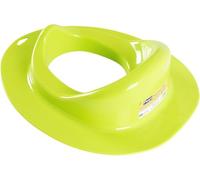 Poupy Réducteur de toilette vert pour enfants, lavable et réutilisable, avec une housse pratique et des formes douces et anatomiques