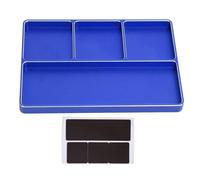 Pour 1/10 1/8 Réparation RC Plateau À Vis 4 Grilles Alliage D'aluminium Avec Patin Pour Voiture Avions Accessoires De Mise Niveau Pièces Rechange RC Composants(Blue)