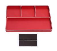 Pour 1/10 1/8 Réparation RC Plateau À Vis 4 Grilles Alliage D'aluminium Avec Patin Pour Voiture Avions Accessoires De Mise Niveau Pièces Rechange RC Composants(Red)