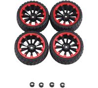 Pour 1/10 4 Pièces Jantes Hexagonales 12 Mm Diamètre Extérieur Pneus En Caoutchouc 2,59 Pouces Accessoires Mise À Niveau Voiture Tourisme RC Sur Route Pièces Rechange RC Voiture Roues(A)
