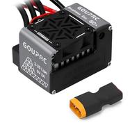 Pour 1/10 60A Contrôleur De Vitesse Électronique 2-3S Étanche Avec Programmation, Accessoires 'Réparation Automobile Camion Tout-terrain RC Échelle Contrôleur Vitesse RC(Titanium 60A ESC)