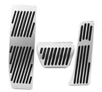 Pour 1 3 E87 E90 E91 2004~2013 Pédales De Frein D'accélérateur De Voiture Pédales D'embrayage Pédales De Protection Antidérapantes Accessoires De Tapis(LHD AT 3pcs Silver)