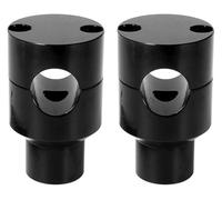 Pour 1'' 7/8" 22 Mm 25 Mm Kit Support Serrage Guidon Moto Pinces Montage Guidon(25mm Black)