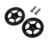 pour 1 paire de roues Easy Wheels avec vis, design creux Easy Wheel, pour cadre de vélo pour Brompton, étagère de vélo (noir)