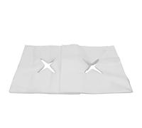 pour 100 pcs, pour le couvercle du visage, la conception des trous, une bonne absorption d'eau, respirante, jetable, pour les salons de beauté (【Blanc】 Écharpe du trou transversal)