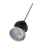 pour 110cc pour 125cc Moto Jauge De Réservoir D'huile avec Jauge De Température Indicateur De Niveau D'huile Jauge De Niveau D'huile pour VTT Bouchon Thermomètre(Black)