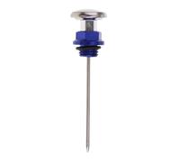 pour 110cc pour 125cc Moto Jauge De Réservoir D'huile avec Jauge De Température Indicateur De Niveau D'huile Jauge De Niveau D'huile pour VTT Bouchon Thermomètre(Blue)