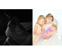 Pour 2 personnes : 1 h en studio avec bébé et 3 photos numériques (1 adulte et 1 bébé de 4 à 36 mois)