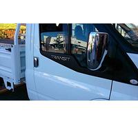 Pour [2000-2013] Transit MK6 MK7 Chrome Rétroviseur Capuchons 2Pieces Acier Inoxydable