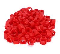 pour 200pcs Anneau de Clip de la Jambe de volaille, Rouge, identifier l'outil de Formation pour Les Pigeons (8mm Red Wordless Ring)