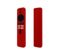 pour 2023 XiaoMi 4K TV Box 2ème Génération Silicone Housse de Protection Anti - Chute Antidérapante Télécommande Housse Accessoires étui en Cuir (Rouge)